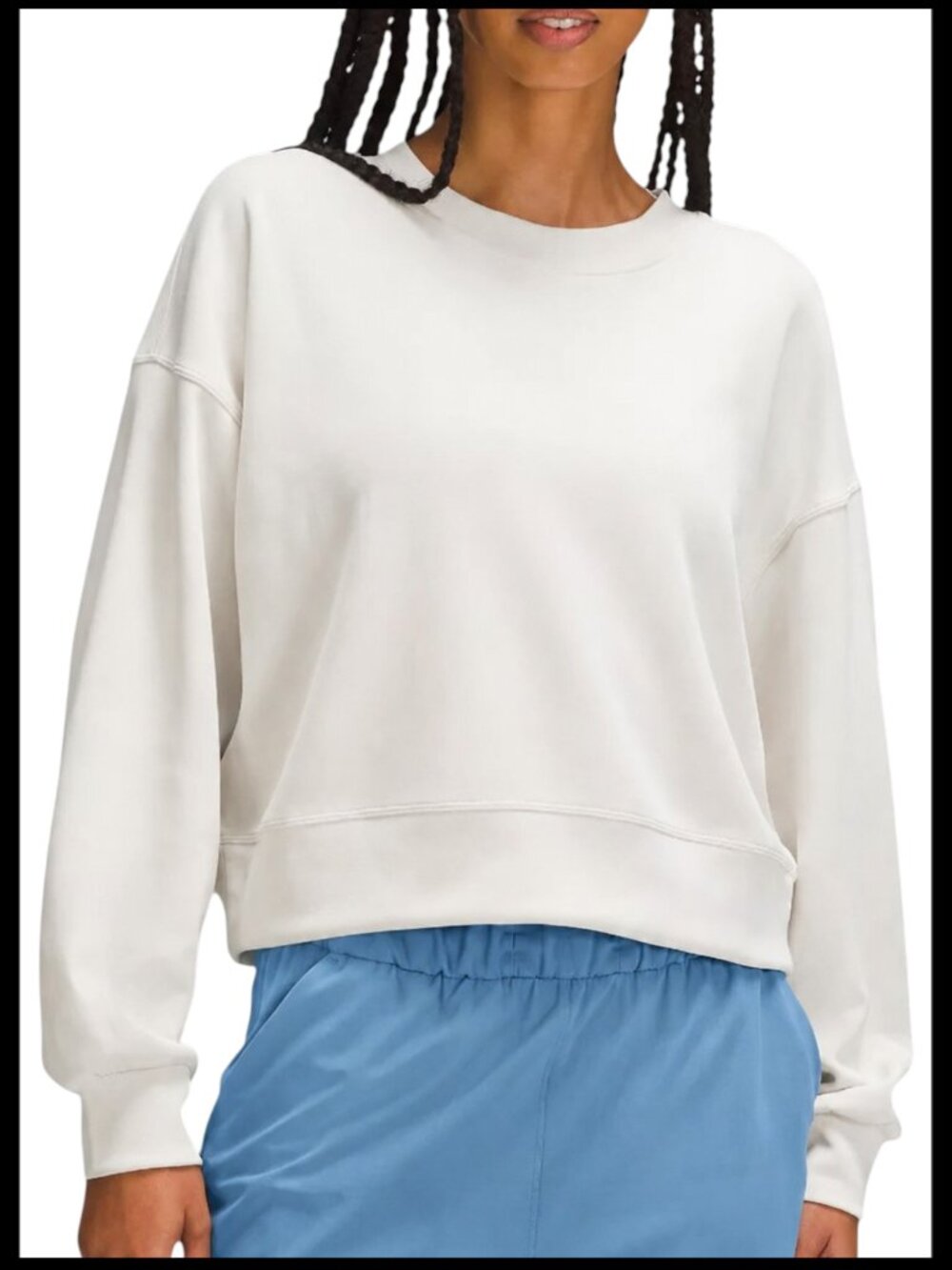 Lululemon Softstreme Perfectly Oversized Cropped Crew Sweatshirt 8